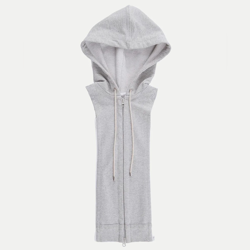 NEW Veronica Beard Hoodie Dickey Heather Grey O/S